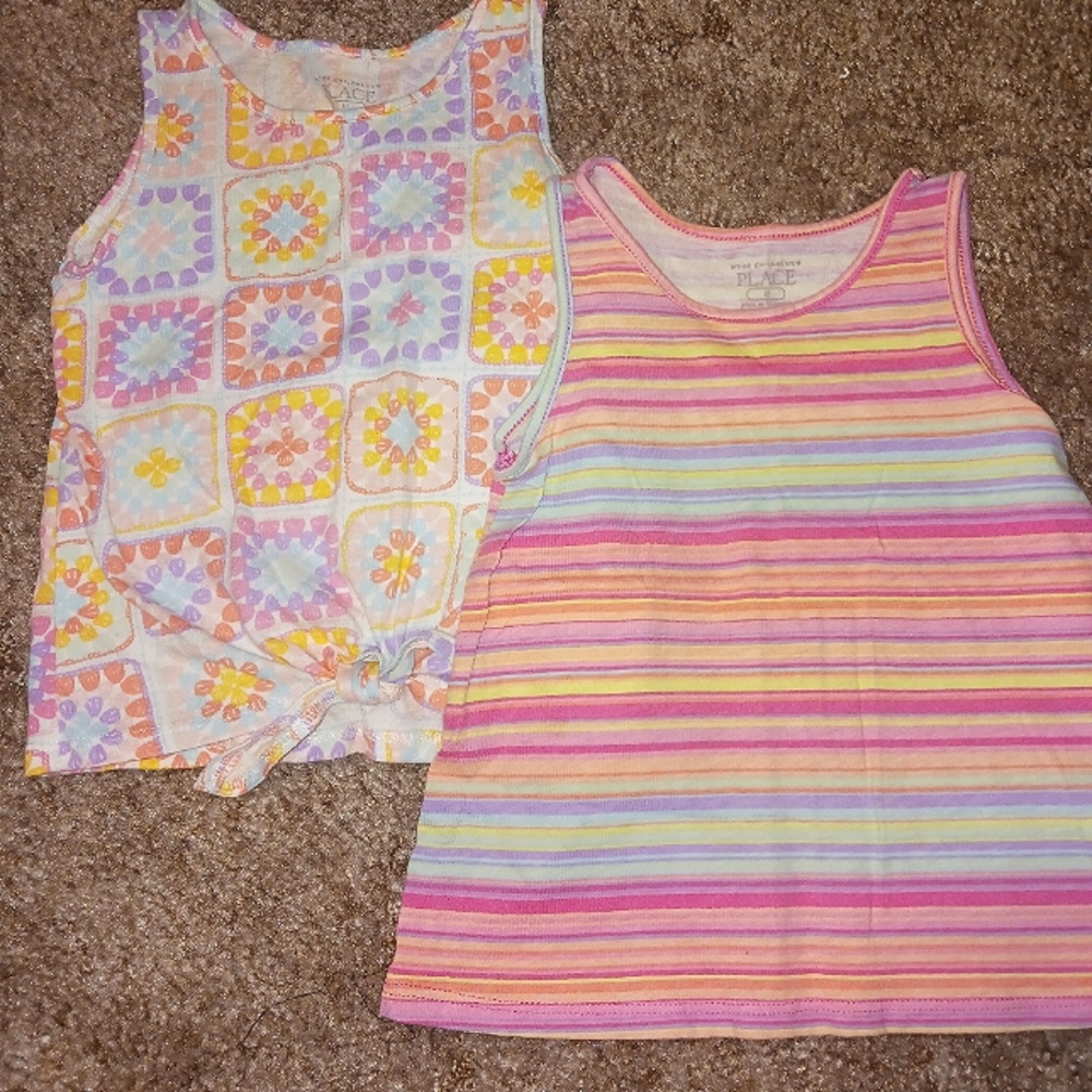 The Children's Place girls colorful tank tops